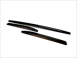 Škoda Kodiaq - dekorativní lišty předního nárazníku KI-R, 3-dílná sada - GLOSSY BLACK