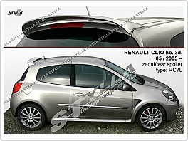 Křídlo, zadní spoiler Renault Clio 2006-2012 hatchback 3.dveř. RC7L