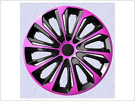 Kryty kol, poklice na kola, STRONG DUO PINK, BLACK 14, pouze po 4 ks