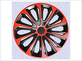 Kryty kol, poklice na kola, STRONG DUO RED, BLACK 14, pouze po 4 ks