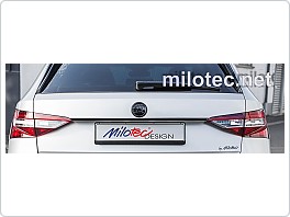 Lišta nad SPZ Škoda Kodiaq, černá lesklá