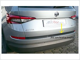Práh zadních dveří dlouhý, černý lesk, Škoda Kodiaq 2016-