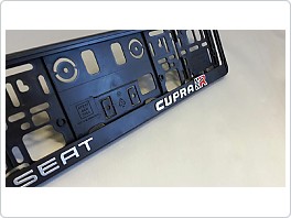 Držák SPZ, podložka pod značku 3D nápis, Seat Cupra