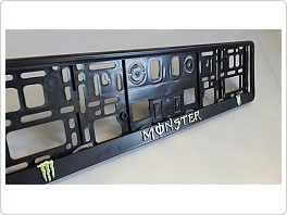 Držák SPZ, podložka pod značku s 3D nápisem Monster