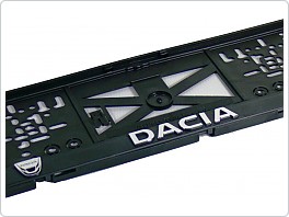 Držák SPZ, podložka pod značku s 3D nápisem Dacia