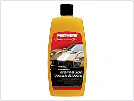 Mothers California Gold Carnauba Wash & Wax - luxusní hustý autošampon s karnaubským voskem, 473 ml