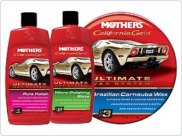 Mothers Ultimate Wax System - revoluční třífázový systém péče o lak, akční set 