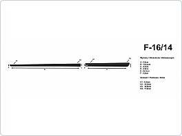 Boční ochranné lišty dveří 103+65cm