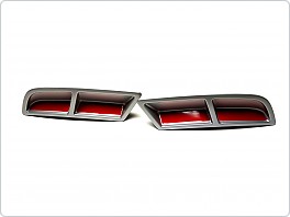 Škoda Superb III - spoilery zadního difuzoru ALU - GLOWING RED