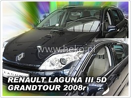 Plexi ofuky oken Renault Laguna, 2008-, přední + zadní pro combi, grandtour