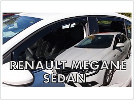 Plexi ofuky oken, defektory, Renault Megane 2016- přední + zadní pro sedan