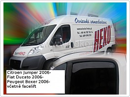 Plexi ofuky oken, Peugeot Boxer 2006- OPK horní