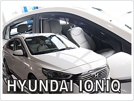 Plexi ofuky oken, deflektory, Hyundai Ioniq, 2017- přední + zadní