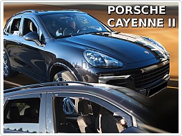 Plexi ofuky, deflektory Porsche Cayenne 2010- přední + zadní