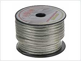 Napájecí kabel 10mm, stříbrně transparentní