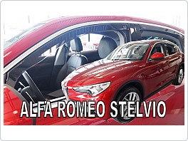 Plexi ofuky oken, defektory, Alfa Romeo Stelvio 2017- přední + zadní