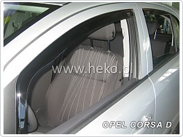 Plexi ofuky, deflektory Opel Corsa D,E 5dveř. přední + zadní