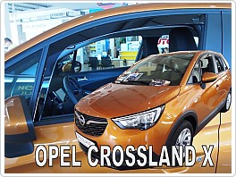 Plexi ofuky, deflektory Opel Crossland X, 2017- přední