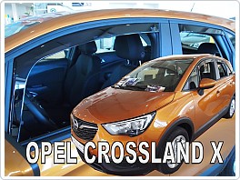 Plexi ofuky, deflektory Opel Crossland X, 2017- přední + zadní