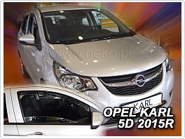 Plexi ofuky, deflektory Opel Karl 2015- přední