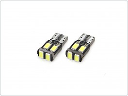LED žárovka T10 6SMD-2 5730, CANBUS - bílá