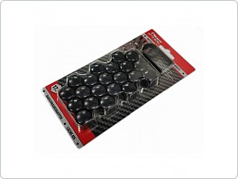 KRYTY ŠROUBŮ ozdobné černé 17mm 21ks 