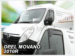 Plexi ofuky, deflektory Opel Movano 2010-, přední OPK jen horní