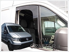 Plexi ofuky oken, deflektory VW Crafter, 2017- celé