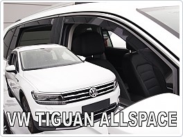 Plexi ofuky oken, deflektory, VW Tiguan ALLSPACE, 2017-, přední + zadní