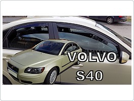 Plexi ofuky oken, deflektory, Volvo S40, 2004-2012, přední