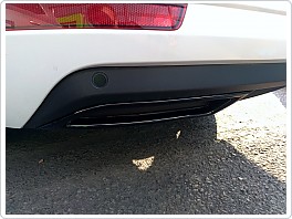 Škoda Octavia 3, koncovky výfuku Milotec , ABS černý klavírlak