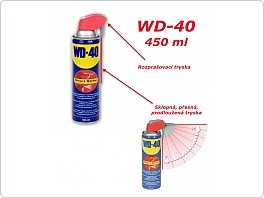 WD40 univerzální mazivo 450ml, s tryskou