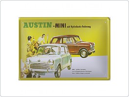 Plechová cedule Austin Mini, 20x30cm