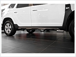 Dacia Duster 2018-  NEREZ chrom OFF-ROAD style lišty bočních prahů - OMTEC