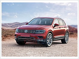 VW Tiguan II 2016-  NEREZ chrom lišta předního nárazníku - OMTEC