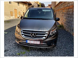 MB Vito W447 - NEREZ CHROM lišty přední masky FULL SET - OMTEC