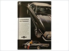 Plechová cedule Chevrolet Camaro, 20x30cm