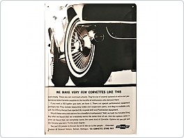 Plechová cedule Chevrolet Corvette Sting Ray, 20x30cm