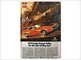 Plechová cedule Dodge Charger, 20x30cm