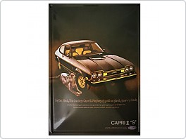 Plechová cedule Ford Capri, 20x30cm
