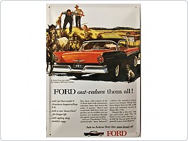 Plechová cedule Ford Fairline, 20x30cm