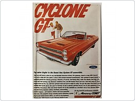 Plechová cedule Ford Mercury Comet GT, 20x30cm