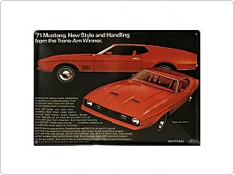 Plechová cedule Ford Mustang, 20x30cm