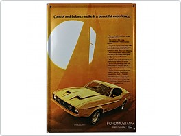 Plechová cedule Ford Mustang, 20x30cm