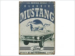 Plechová cedule Ford Mustang, 20x30cm