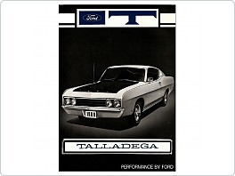 Plechová cedule Ford Talladega, 20x30cm