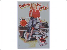 Plechová cedule Lucky Strike, 20x30cm