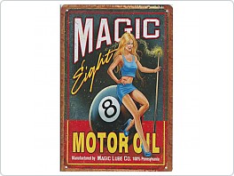 Plechová cedule Motor Oil, 20x30cm