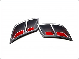 Škoda Kodiaq - atrapy výfuku TURBO design - GLOWING RED