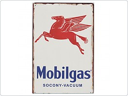 Plechová cedule Mobilgas, 20x30cm